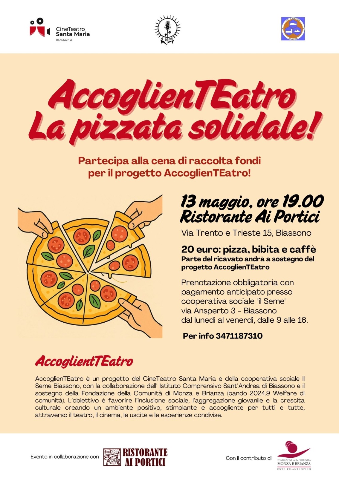 La pizzata solidale La pizzata solidale