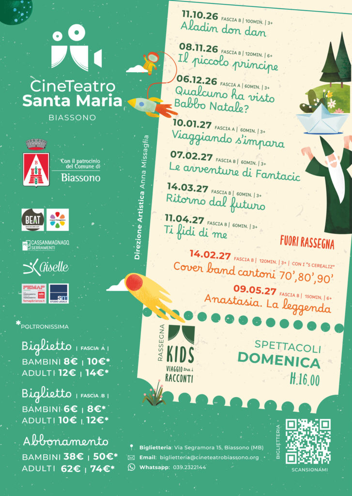 Rassegna Kids 2026-2027 - Viaggio tra i racconti